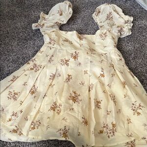 Floral Puff Sleeve romper